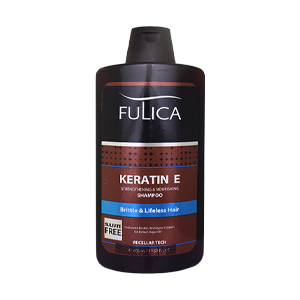 شامپو فاقد سولفات تقویت کننده و ترمیم کننده فولیکا مدل Keratin E حجم 400 میلی لیتر