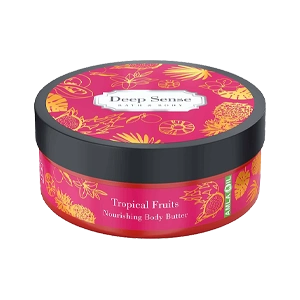 کره بدن پوست های خشک و معمولی میوه های استوایی دیپ سنس حجم 200 میلی لیتر