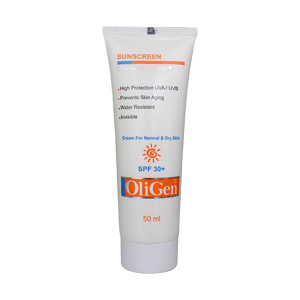 کرم ضد آفتاب و ضد چروک بی رنگ پوست خشک و معمولی الی ژن SPF30 حجم 50 میلی لیتر