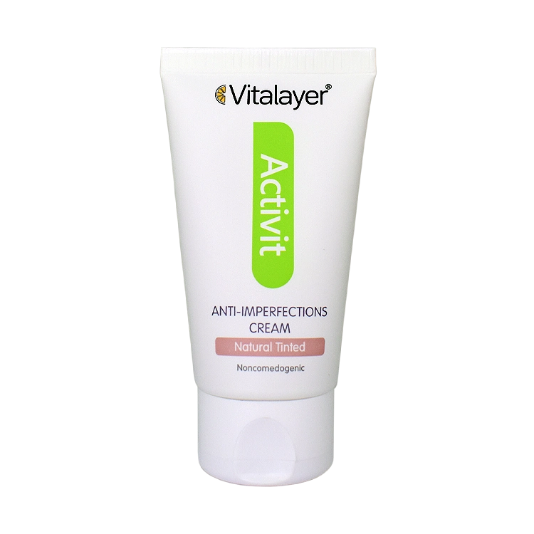 کرم ضد جوش رنگی بژ طبیعی اکتی ویت ویتالیر حجم 40 میلی لیتر