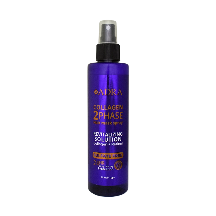 اسپری دوفاز احیا کننده کلاژن و رتینول آدرا حجم 200 میلی لیتر