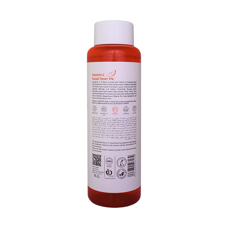 خرید تونر روشن کننده ویتامین سی 5 درصد آدرا لابراتوریز حجم 300 میلی لیتر