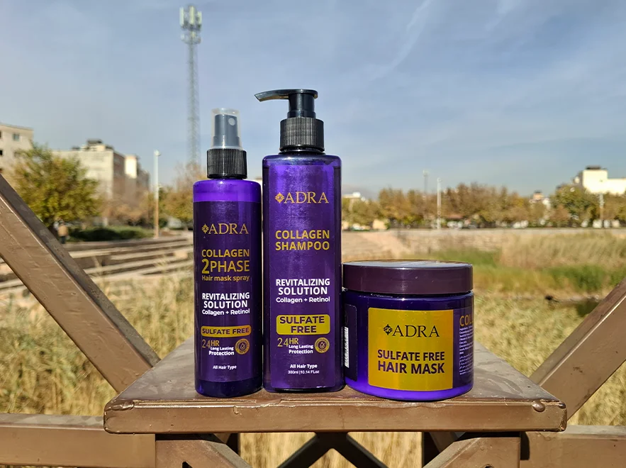 بررسی ماسک مو فاقد سولفات کلاژن و رتینول آدرا حجم 400 میلی لیتر