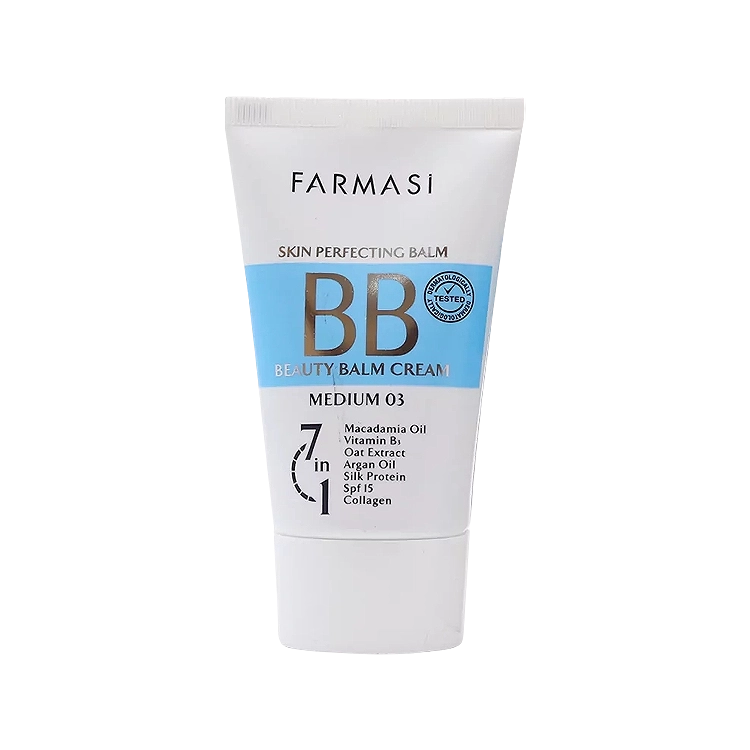 بی بی کرم 7 کاره رنگ متوسط فارماسی شماره 03 حجم 50 میلی لیتر