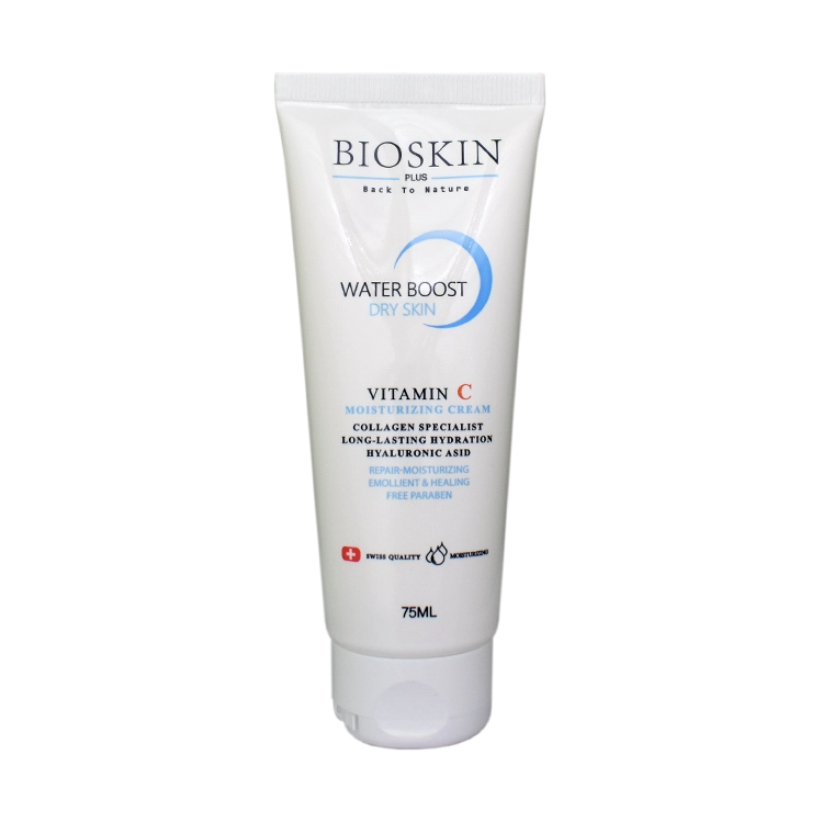 کرم مرطوب کننده ویتامین سی پوست خشک بایو اسکین حجم 75 میلی لیتر