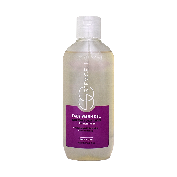 ژل شستشوی صورت پوست های خشک و معمولی استم سل حجم 200 میلی لیتر