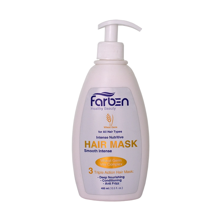 ماسک مو روغن جوانه گندم فاربن حجم 400 میلی لیتر