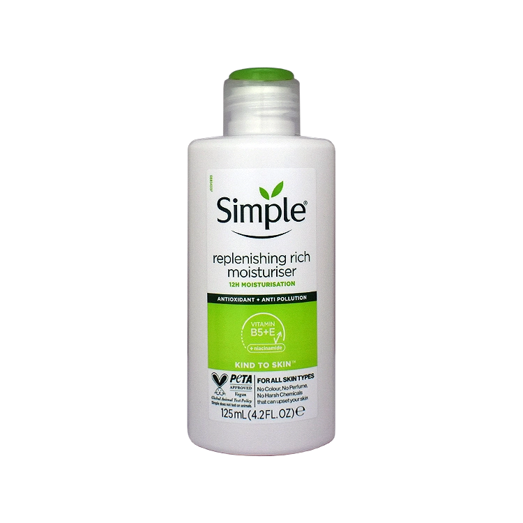 کرم مرطوب کننده و آبرسان ریچ پوست خشک سیمپل حجم 125 میلی لیتر