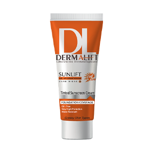 کرم ضد آفتاب بژ تیره پوست چرب سانلیفت درمالیفت SPF50 حجم 40 میلی لیتر