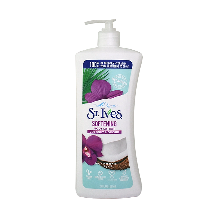 لوسیون بدن نرم کننده روغن نارگیل و ارکیده سینت ایوز مدل Softening حجم 621 میلی لیتر