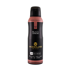 اسپری بدن زنانه وودلایک مدل Black Opiiom حجم 200 میلی لیتر