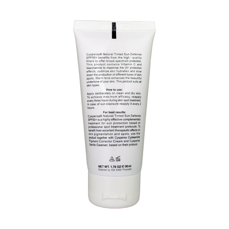 خرید کرم ضد آفتاب ضد لک بژ طبیعی سیسپرسا SPF50 حجم 50 میلی لیتر