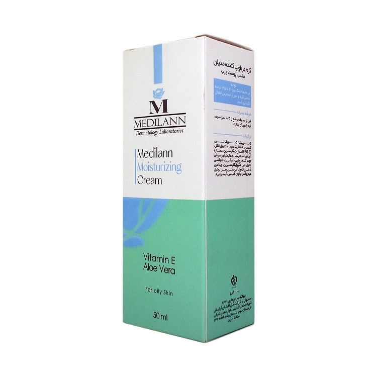 قیمت کرم مرطوب کننده پوست های مختلط و چرب مدیلن حجم 50 میلی لیتر