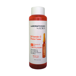 تونر روشن کننده ویتامین سی 5 درصد آدرا لابراتوریز حجم 300 میلی لیتر