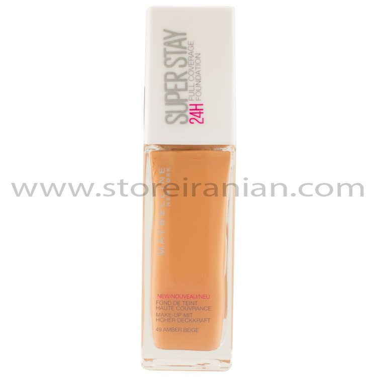 maybelline superstay foundation 49 amber beige