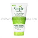 ژل شوینده پوست حساس و دهیدراته سیمپل مدل Moisturising حجم 150 میلی لیتر