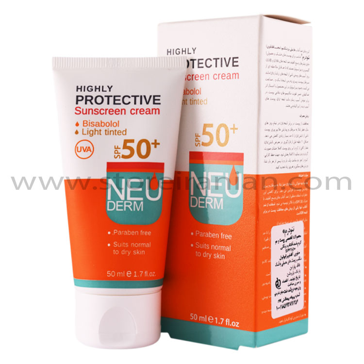 کرم ضد آفتاب رنگی پوست خشک و معمولی هایلی پروتکتیو نئودرم SPF50